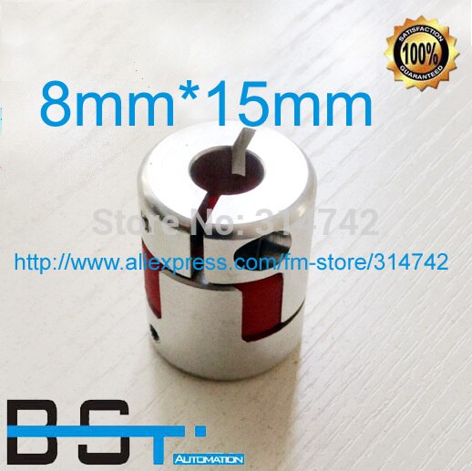 Flexible Coupling 8*15mm / 8mm to 15mm Jaw Shaft Coupler