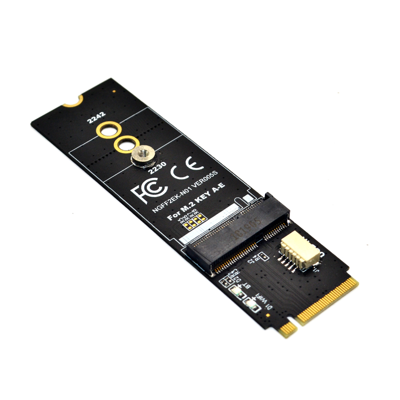 Adaptador Wifi M.2, llave M.2 M A ranura para llave A + E, tarjeta de red Wifi Bluetooth NGFF NVMe PCI express, Puerto SSD A ranura para llave E, adaptador Wifi
