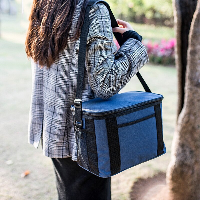 Schouder Picknick Koeltas Waterdichte Outdoor Camping Fruit Snacks Drinken Houden Verse Handtas Grotere Capaciteit Voedsel Thermische Pouch