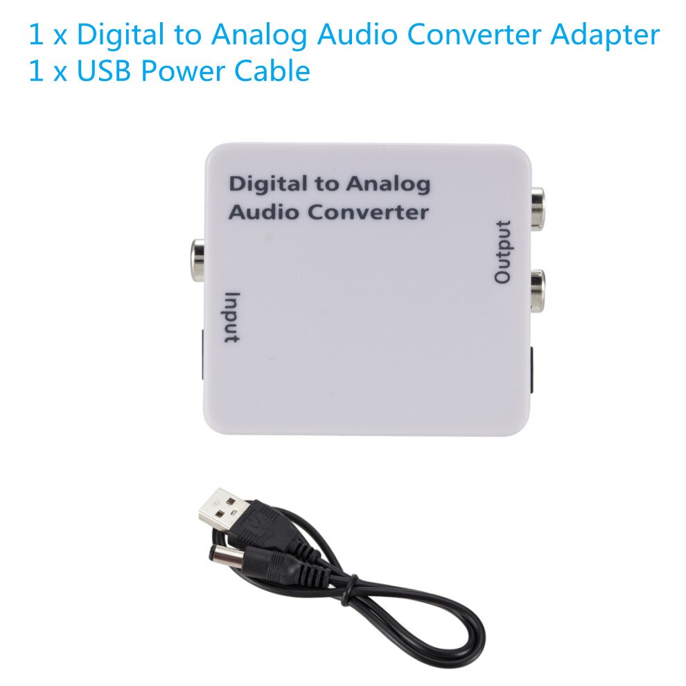 LccKaa convertitore Audio digitale/analogico fibra ottica Toslink segnale coassiale a RCA R/L Decoder Audio SPDIF ATV DAC amplificatore: Product B