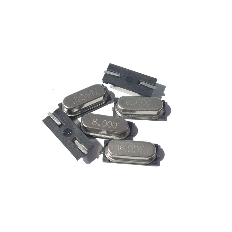 10 TEILE/LOS SMD Quarz Kristall Resonator passiv Oszillator HC49S 3,579545 Mhz 4Mhz 6Mhz 8Mhz 12Mhz 16mhz 20Mhz 24Mhz 27,120 Mhz