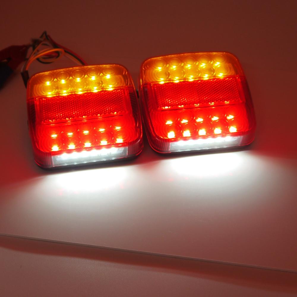 2pcs 12V 26LED Car rear daf Trailer Truck Taillight Brake Stop Turn Signal lights camiones luces remolque aanhanger vrachtwagen