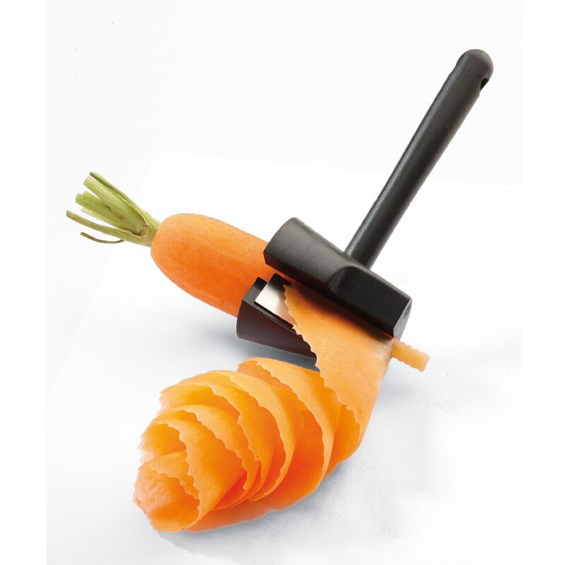 ! 1 Uds. Cortador en espiral de zanahoria, dispositivo de corte en forma de embudo, utensilios de cocina, plato de fruta fresca con rollo de flores