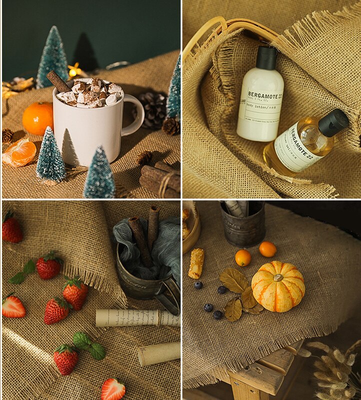 50X50Cm Fotografie Props Imitatie Linnen Stof Effen Kleur Foto Studio Fotografie Achtergrond Doek