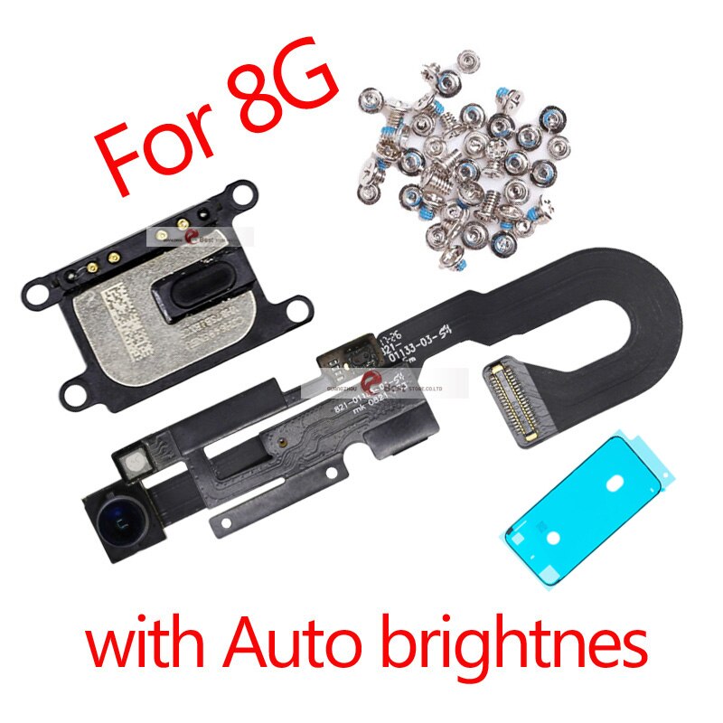 1pcs Proximity Sensor Light Flex Cable For iPhone 7 8 Plus 5.5 Front Camera with screws earpiece Assembly: 8G With  brigh 1set