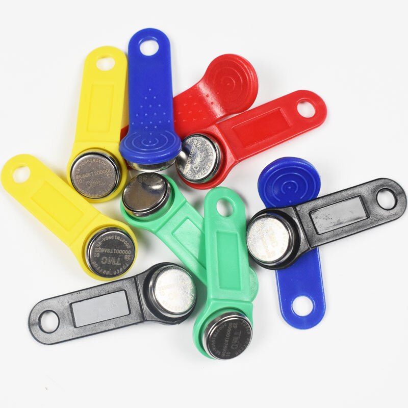 10Pcs Dallas DS1990A DS1990A-F5 Ibutton I-Knop 1990a-F5 Elektronische Sleutel Ib Tag Kaarten Fobs Tm Kaarten