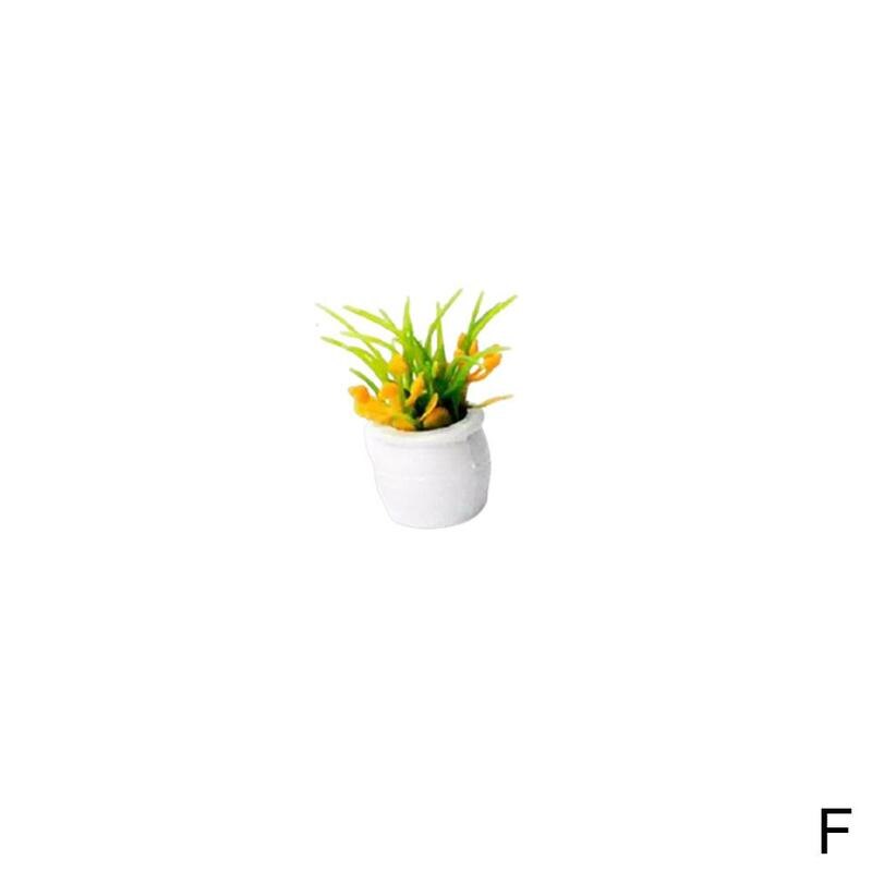 Mini potteblomster og planter modellfremstilling diy håndlaget konstruksjonssand bordmateriale 3-5cm: F