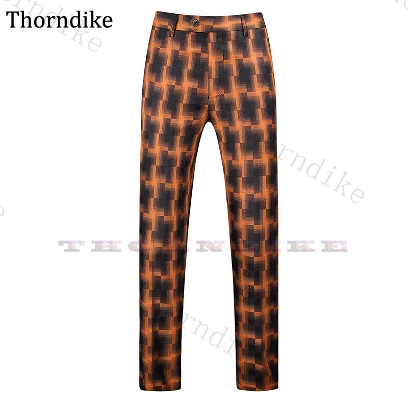 Thorndike spéciale pantalon de costume pour hommes couleur Orange hommes pantalons d'affaires printemps été pantalon formel pour la fête de mariage: orange suit pants / 5XL