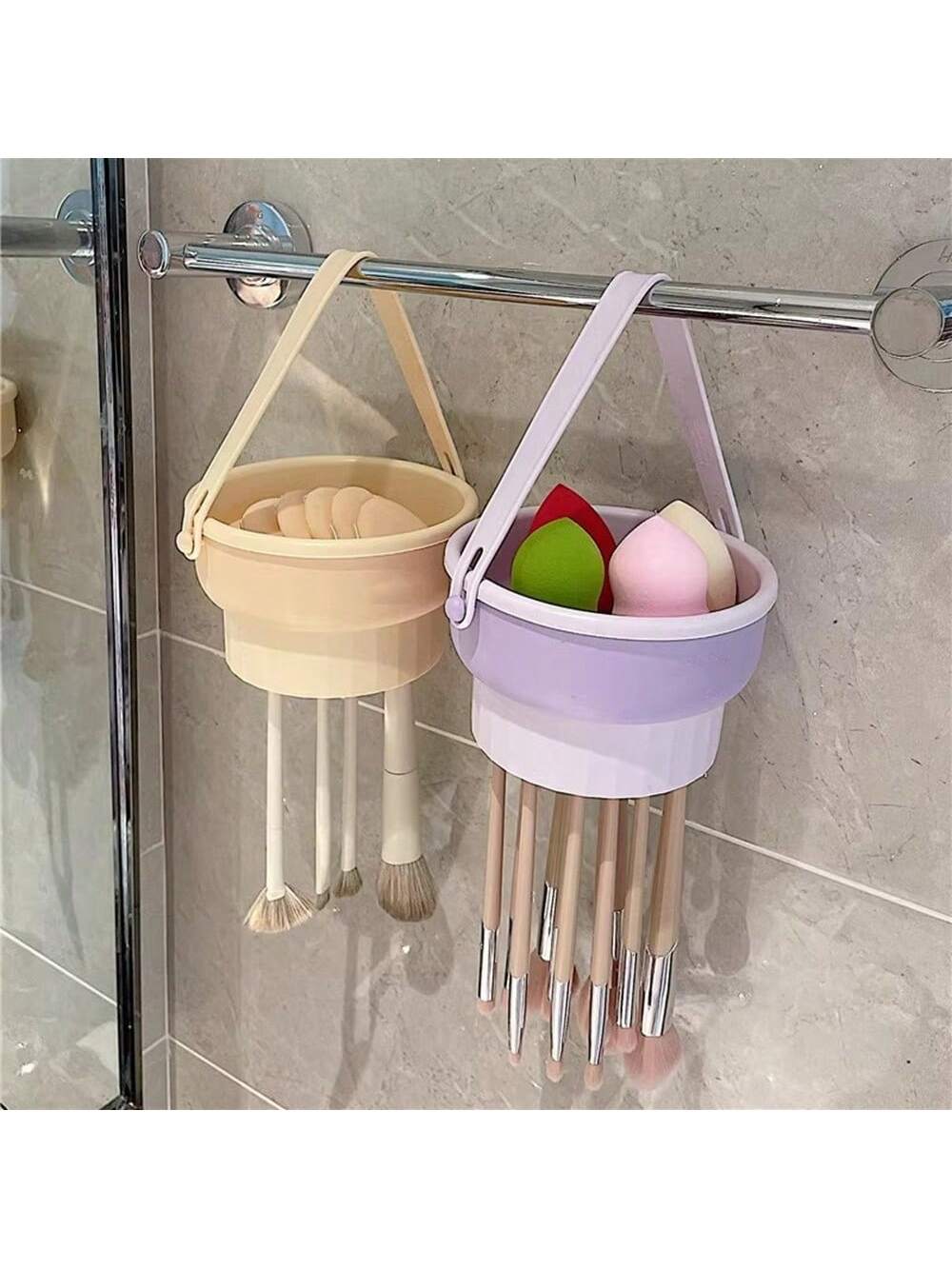 1 pz ciotola di lavaggio in silicone scatola di pulizia per pennelli per trucco set di strumenti per asciugare le uova soffio di polvere rondella spugna artefatto di stoccaggio