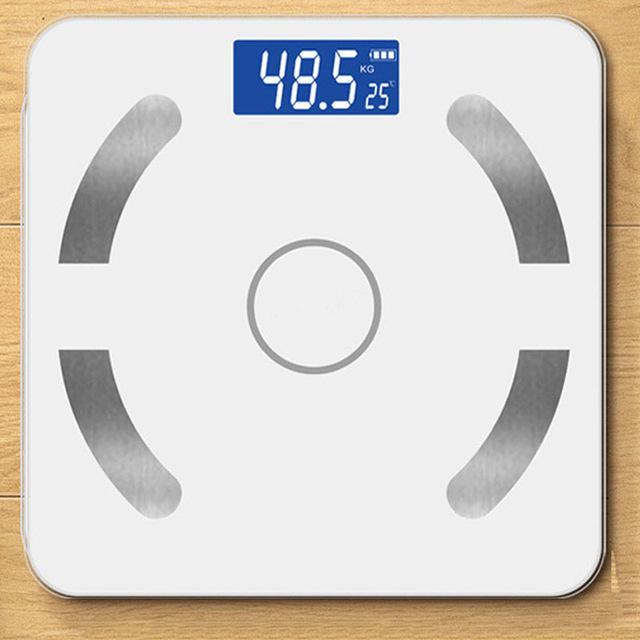 50 kropsvægtsvægt smart fat digital otte sort farvebalance connect e bluetooth  se45001: Hvid