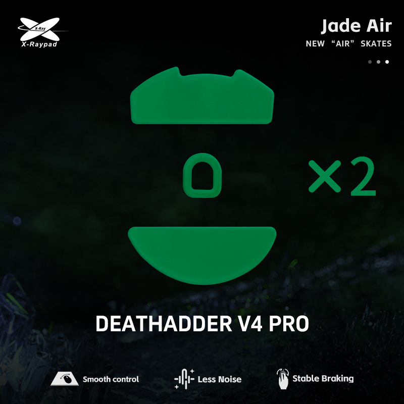 X-raypad jade air mouse skates – tysta och snabba: Kaffe