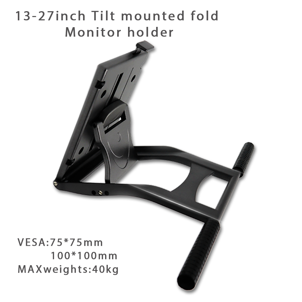 Tilt Mounted Fold Monitor Holder Vesa 13Inch-27Inch Lcd Display Press Screen Stand