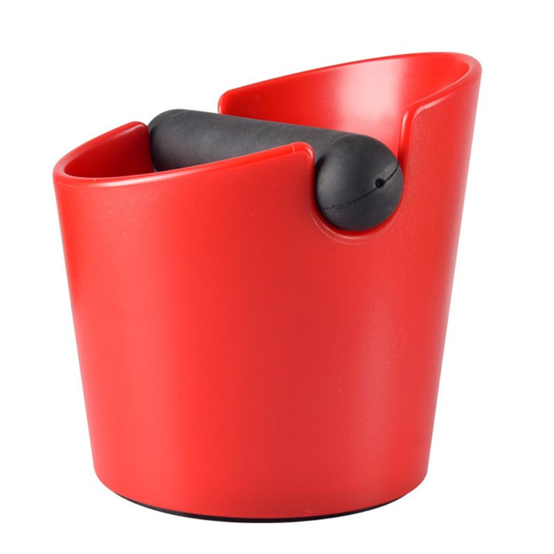 ABS Kaffee Knock Box Expresso Kunststoff Kaffee Knock Box mit Silikon Ring Boden: Rot