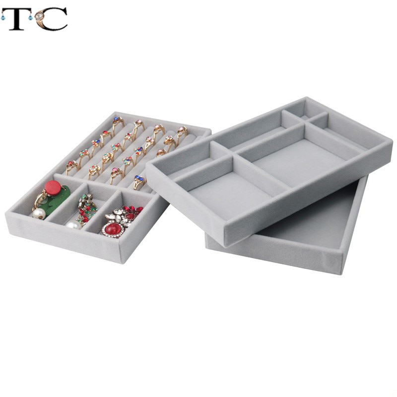 Necklace Display Tray Jewelry Display Tray Ring Holder Showing Case Jewellry Storage Container Earring Bracelet Box