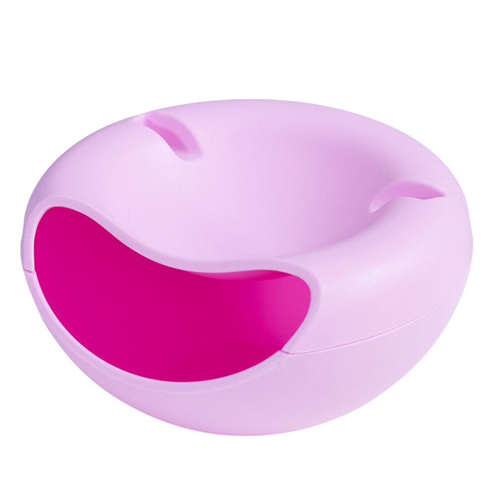 20 @ forma criativa tigela perfeito para sementes nozes e frutas secas caixa de armazenamento titular do lixo prato organizador com suporte do telefone: Pink 