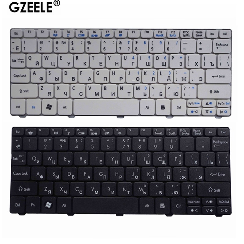Ru Russische Laptop Keyboard Voor Acer Packard Bell Dot Spt 723 Se SE2 SE3 Sc PAV80 Zwart Wit Notebook Vervanging
