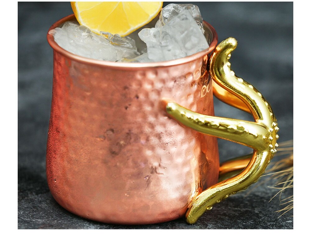 Taza creativa de Moscú mango de estrella de mar copa de cóctel de cobre