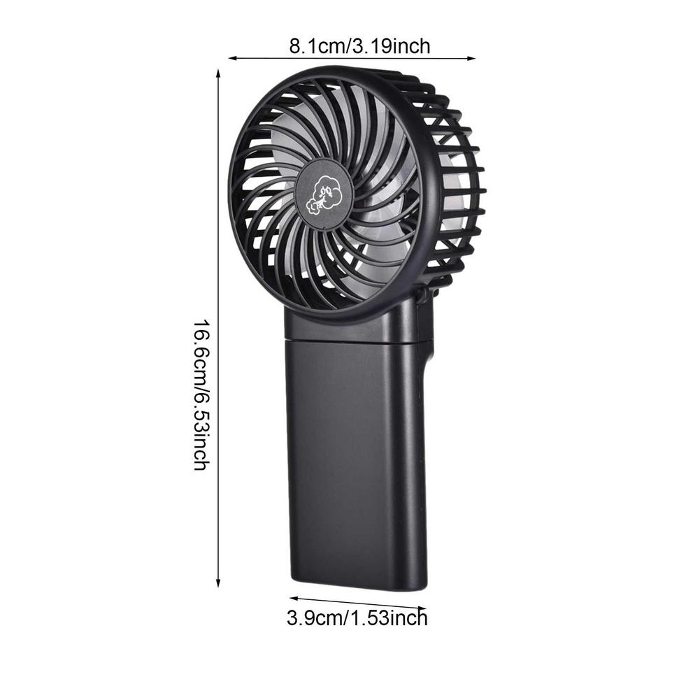 Holding A Fan Mini USB Personal Fan With 4 Speed Fan Rechargeable Portable Folding Fan Outdoor Fan Desktop Fan