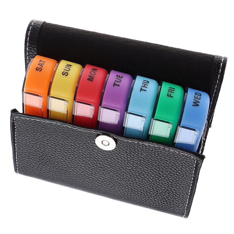 Reizen Pil Case Wekelijkse 7 Dagen Tablet Pillendoosje Holder Geneeskunde Organizer Container Case Portemonnee Geneeskunde Doos 28 Pleinen