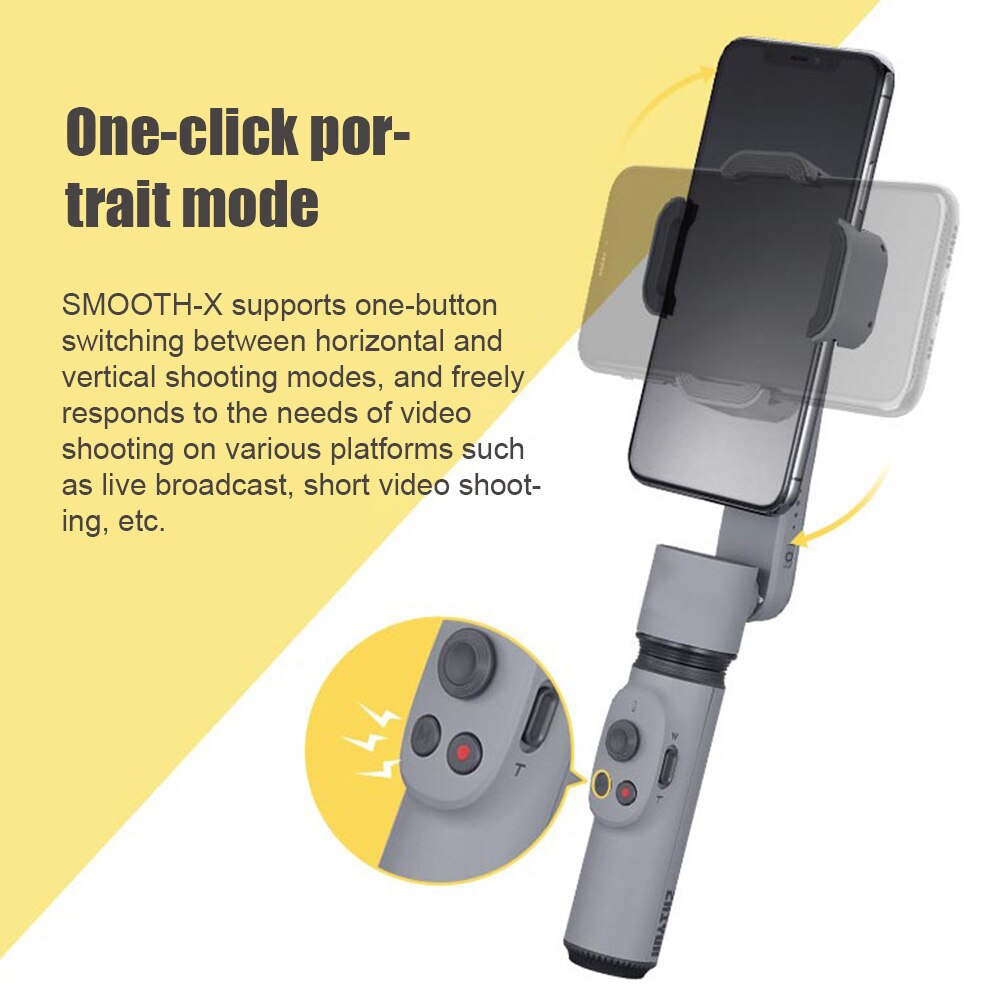 Smartphone Handheld Selfie Stick Portable Foldable Anti Shake Gimbal Stabilizer For iOS, For Android System