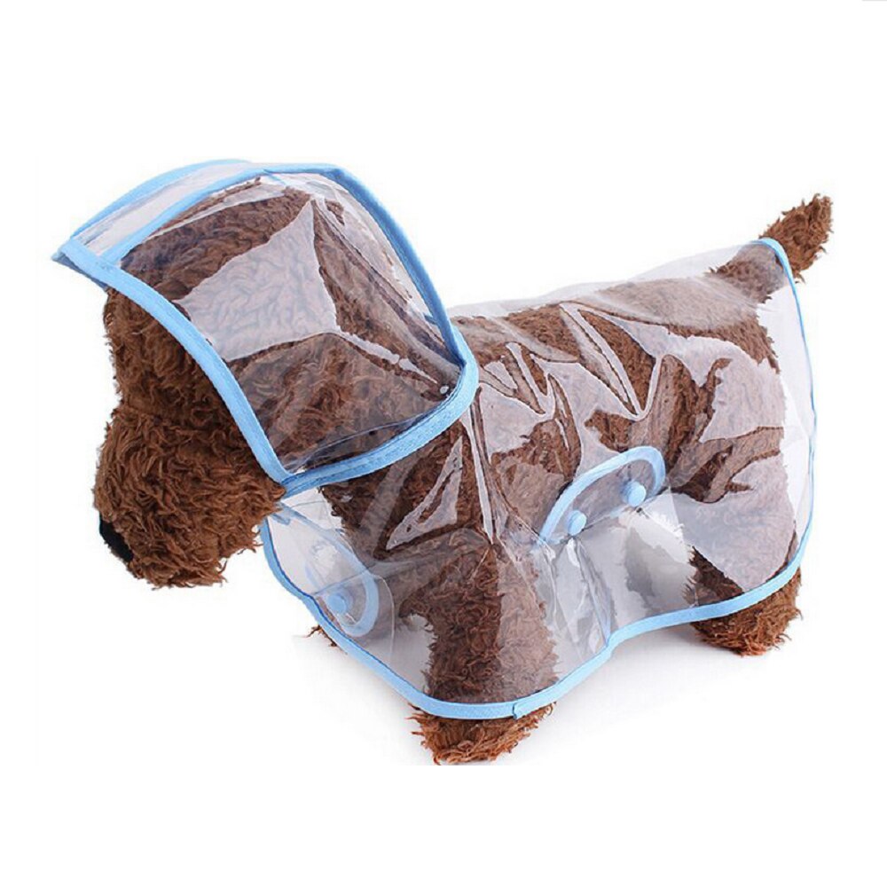 1pc Waterproof Dog Raincoat with Hood Transparent Pet Dog Puppy Rain Coat Cloak Costumes Clothes for Dogs Pet Supplies