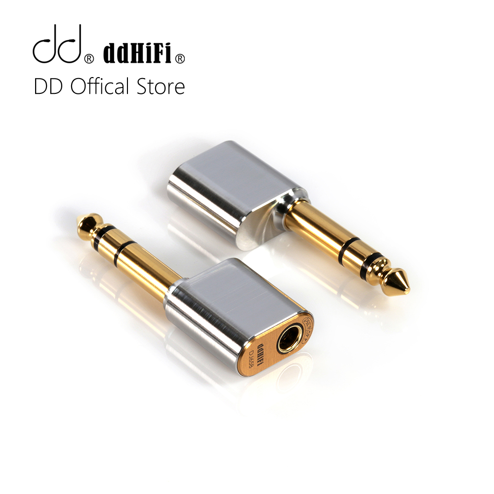 Dd Ddhifi DJ65B 6.35Mm Male Naar 4.4Mm Vrouwelijke Audio Adapter Voor Desktop Versterker Apparaten Met 6.35Mm Uitgang poort