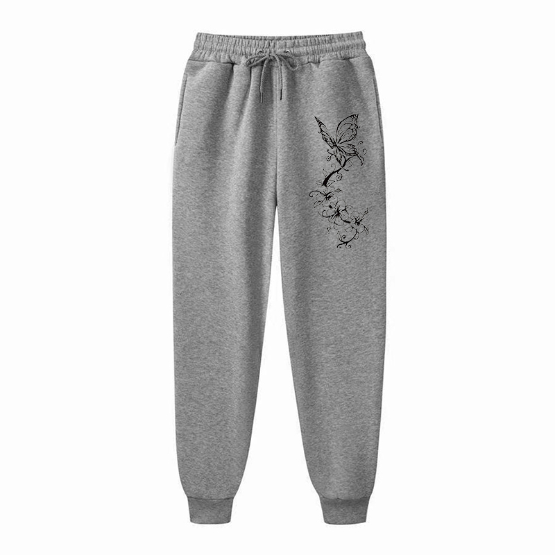 Pantalones deportivos con estampado Floral y mariposa a la , pantalones de para mujer, pantalones para correr, pantalones para correr para Fitness y ocio para mujer: XS / Azul
