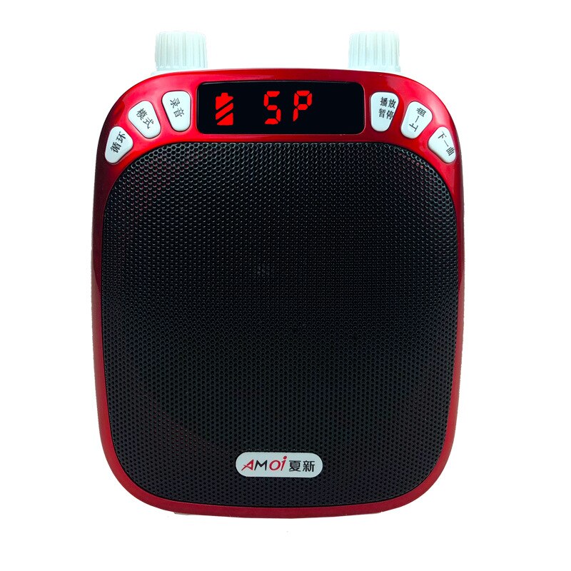 Amoi M-88 Little Bee Versterker Leraar Speciale Onderwijs Gids High-Power Hoorn Taille Tarwe: Rood