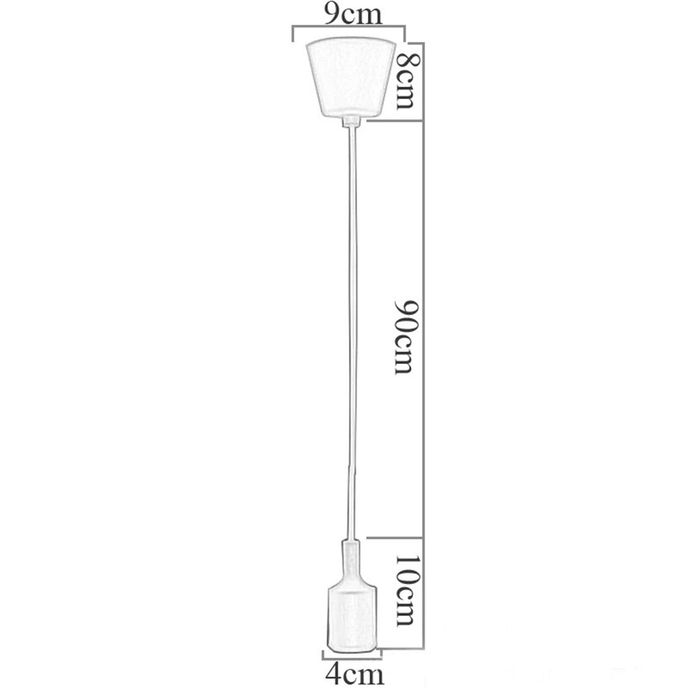 E27 Hängen Lampe Basis Birne Halfter DIY Buchse Bunte Silikon Linie Kronleuchter Beleuchtung Punkt Gummi Decke Leuchte Hause