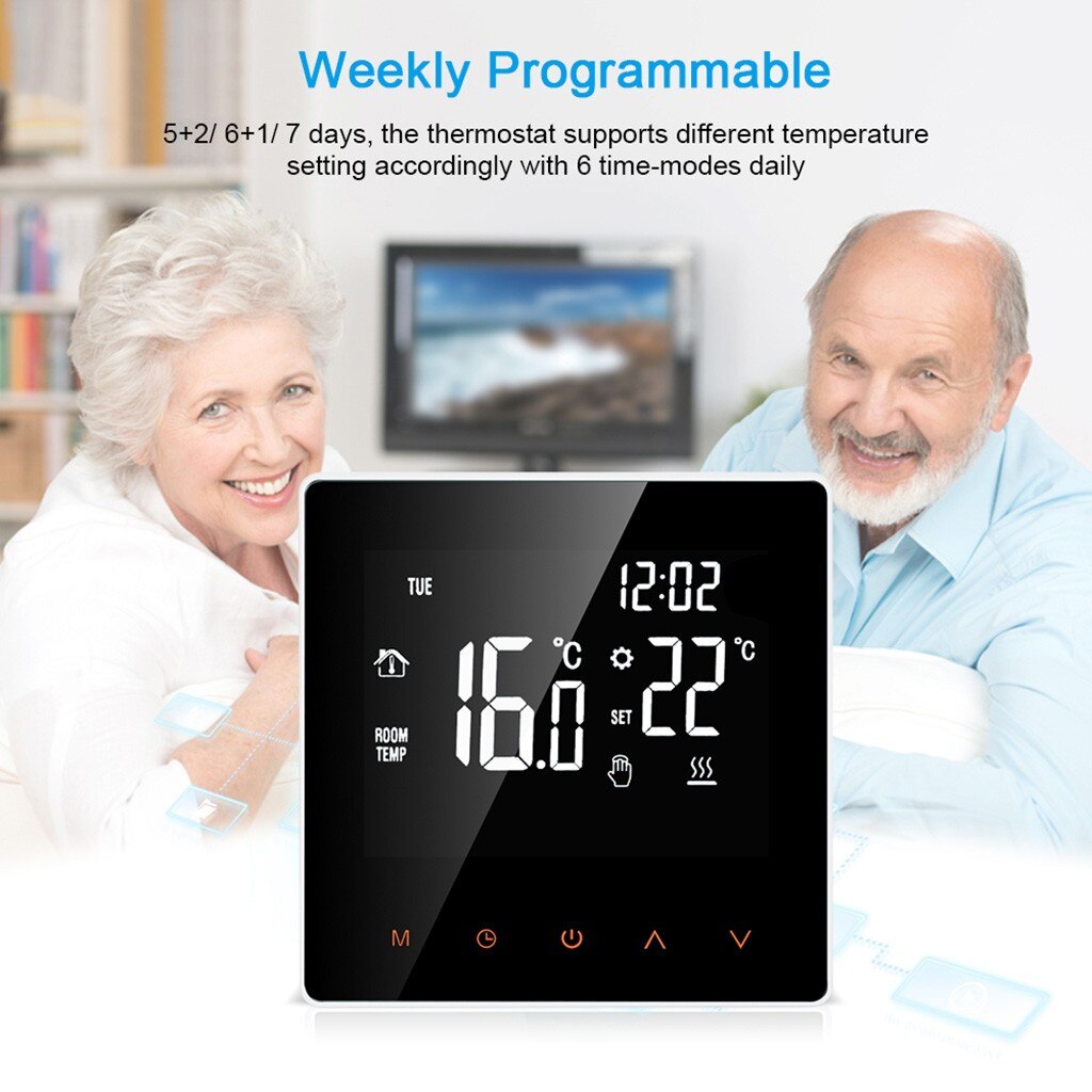 Smart Digital APP Programmable Heating Thermostat Temperature Screen Convenience practical durable Home