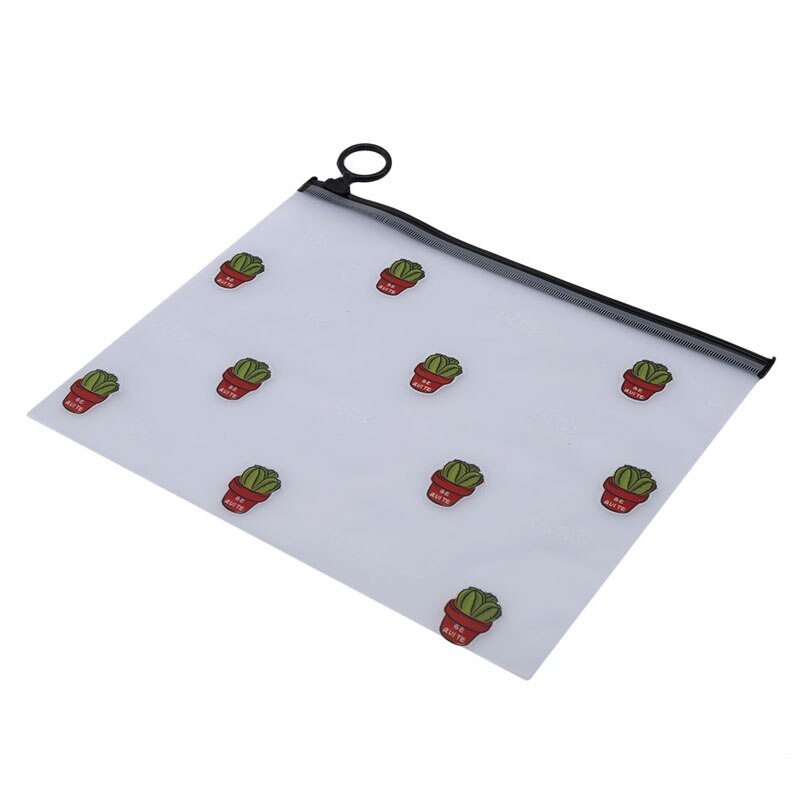 Doorzichtige make-up tas voor dames, transparante cosmetische tas van pvc, cactustas, etui voor dames, toilettas, reistas, organizer voor make-up.: Veel cactussen