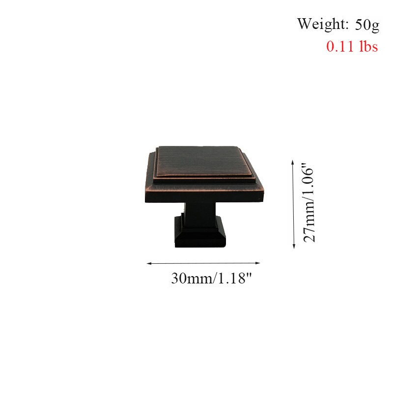 Goo-Ki Amerikaanse Stijl Olie Gewreven Brons Applicance Pull Kast Knoppen Lade Knop Vintage Kast Garderobemeubilair Hardware: Knob-1pcs