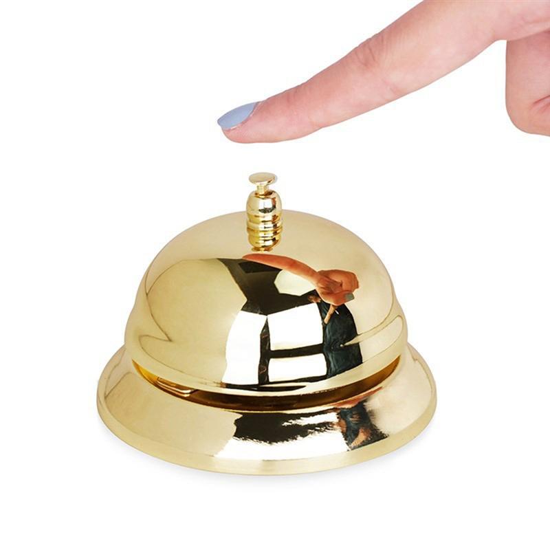 Campana de escritorio para mostrador de Hotel, timbre de Metal para recepción, restaurante, cocina, Bar, servicio de llamada, servicio clásico de portero, campana de Hotel
