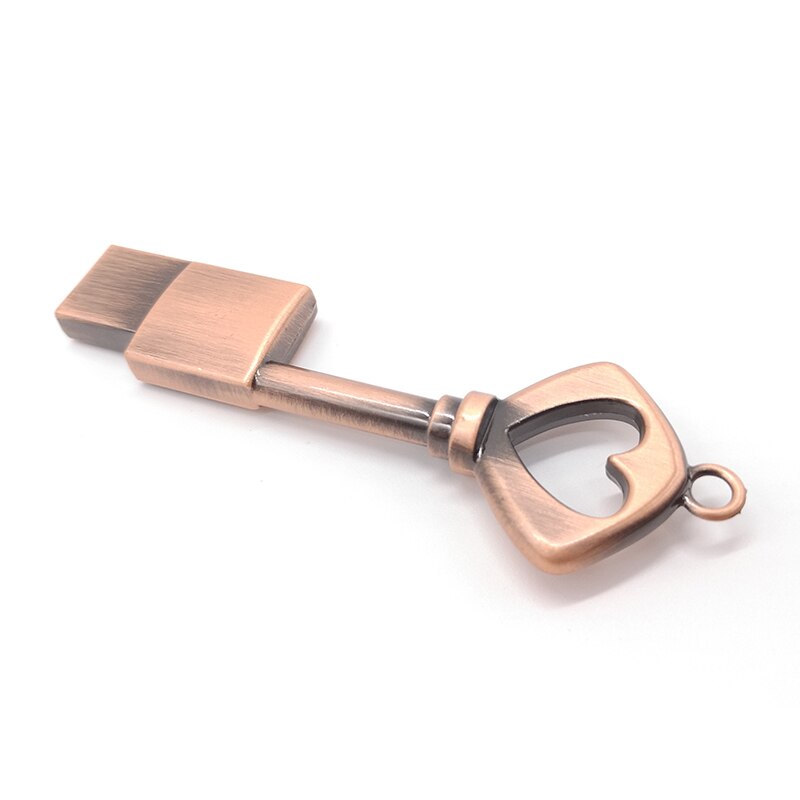 USB flash drive 64gb 32gb 16gb 8gb 4gb memory stick metalen pen drive hart sleutel u disk creatieve usb stick pendrive