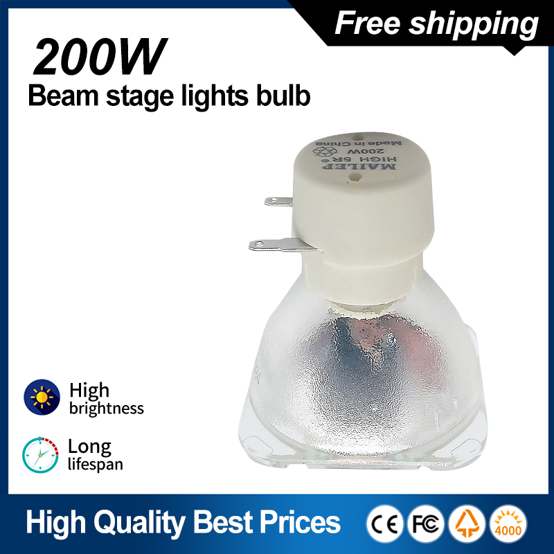 luz de escenario 200W 5R/7R 230W lámpara de haluro metálico lámpara de haz móvil 230 haz lámparas halógenas de Metal platino siguiente punto