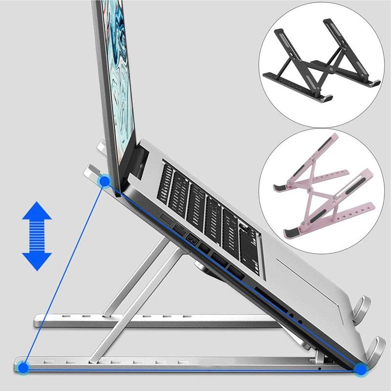 Draagbare Laptop Standaard Opvouwbaar Abs Notebook Stand Ondersteuning In Hoogte Verstelbare Laptop Riser Houder Voor Macbook Computer Accessoires