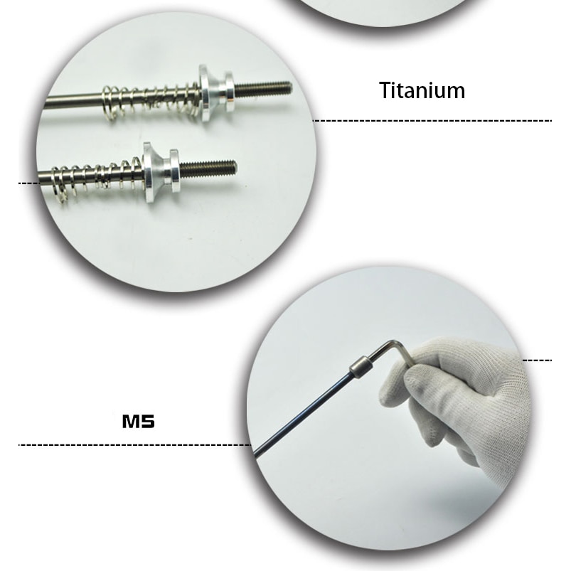 Titanium Skewers Ti Quick Release MTB Road Folding Bike Hex M4 74mm 100mm 130mm 135mm MTB Slow Release QR Skewer