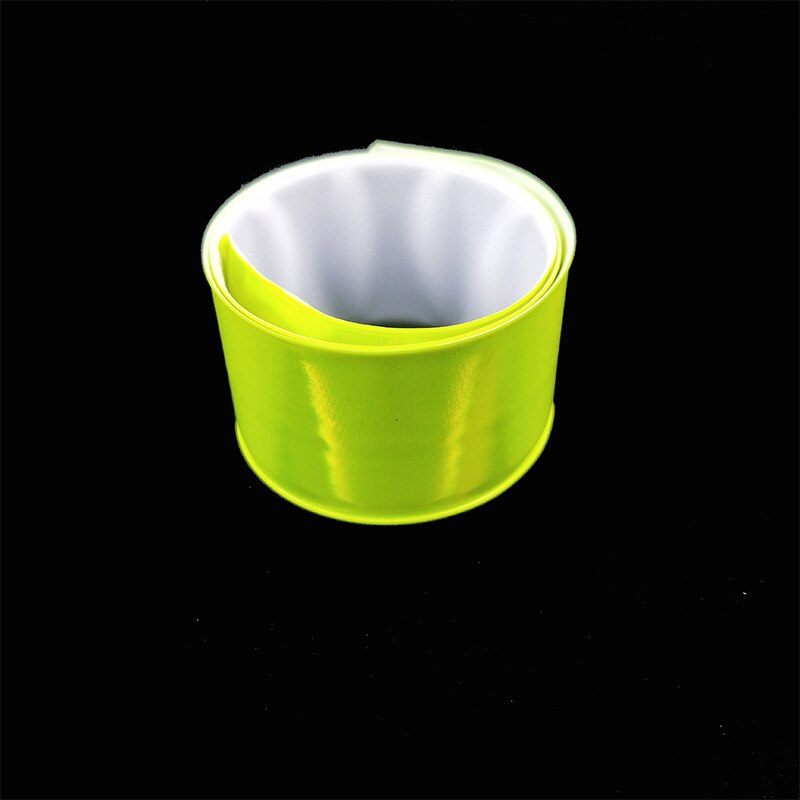 41CM MEILITE 500 candle lights reflective Wristband slap band bracelets armband Strips Warning Bike Safety Bicycle Bind Pants: Fluorescent yellow