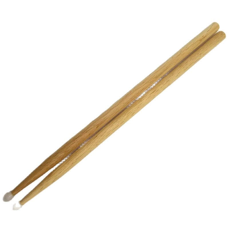 Baquetas para batería de buena , 1 par, 2B, Banda de Música, Color madera: 5A OAK nylon tip