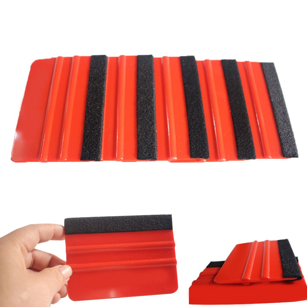 5Pcs Felt Edge Squeegee Car Vehicles Wrapping Vinyl Tools Squeegee Thick Felt Scraper Applicator