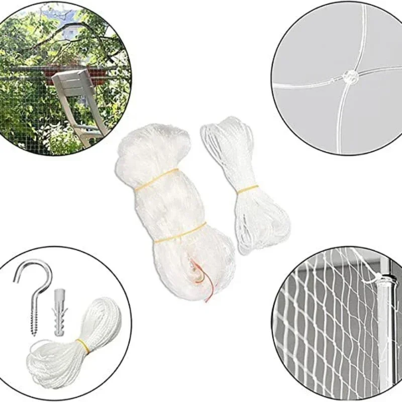 Red para gatos, cubierta protectora para mascotas, malla flotante para ventana, rejilla de alambre de acero de nailon y plástico, red de seguridad para prevención de caídas para jardín y balcón