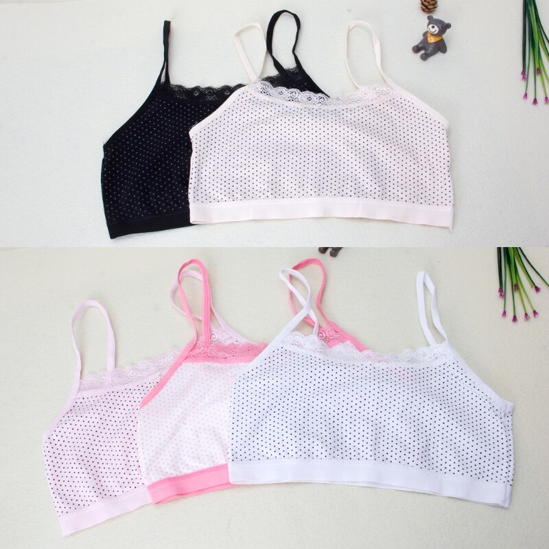 Jonge Meisjes Dunne Training Lace Beha Zachte Ademend Katoen Beha Tiener Ondergoed Kinderen Beha Voor Kids Teens Puberteit