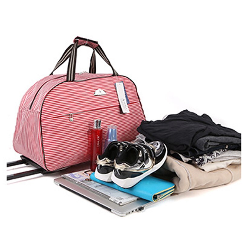 Portable Trolley Bag Rolling Suitcase Travel Luggage Storage Carry On Case Women Men Waterproof Business Boarding Bag On Wheels