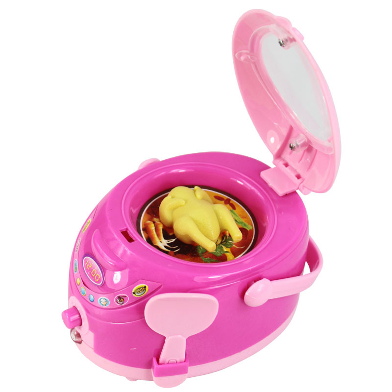 Children's mini Educational Kitchen Toys Pink Household Appliances Children Play Kitchen For Kids Girls Toy: 03 No Box