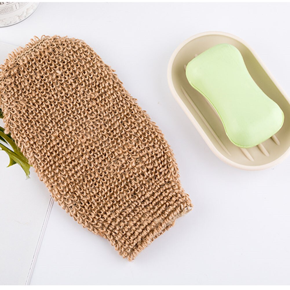 Guantes de ducha exfoliantes, 2/3 Uds., para Spa y baño, fibra de bambú Natural, exfoliantes