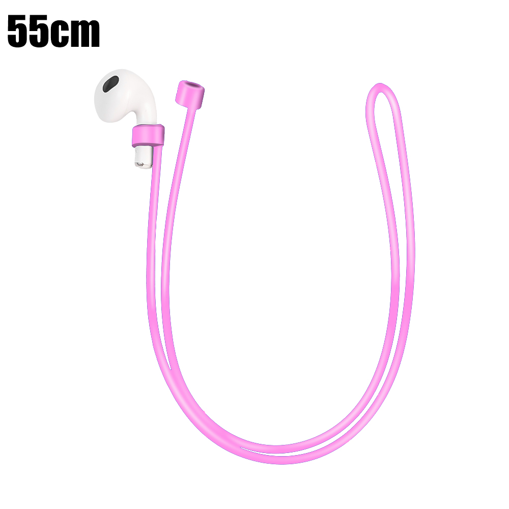 4/1 Uds correas deportivas antipérdida para Apple AirPods Pro Universal anticaída auriculares cuerda para el cuello auriculares Cable de silicona: 3XS / Caqui