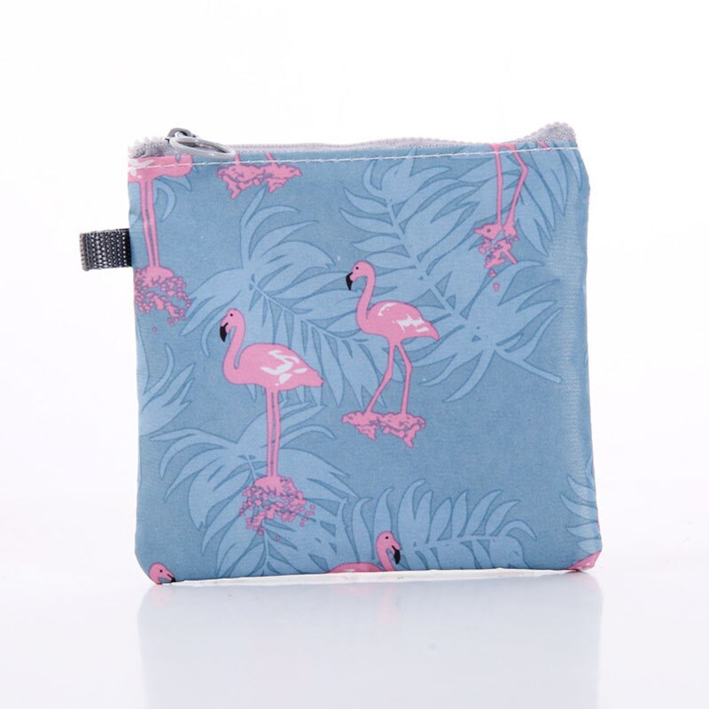 Women Cartoon Flamingo Cosmetic Bag Travel Makeup Case Zipper Make Up Bath Organizer Storage Pouch Toiletry Wash Beaut Kit: blue