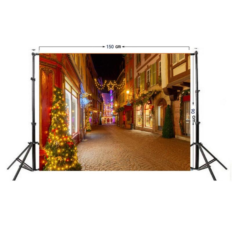 0.9 x 1.5m kerstachtergronddoek, fotodoek, realistisch/cartoon feestfotostudiostof, decoratie-accessoires: Ik