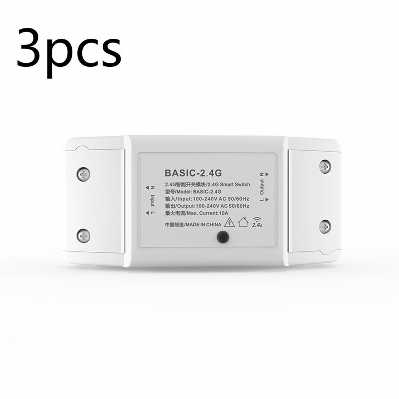 Itead basic  r2 minidiy-moduulia bluetooth valokytkin langaton sovellus kaukosäädin kytkin 220v älykodin sähkökytkintä: 01 3 kpl