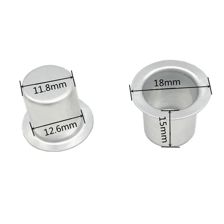 10 stücke Gold/Silber/Schwarz/verrotten Kerzenhalter 11,8mm Wachs Kerzen Tassen Gläser Kerzenhalter Halfter Esszimmer Hochzeiten Valentinstag Dekor